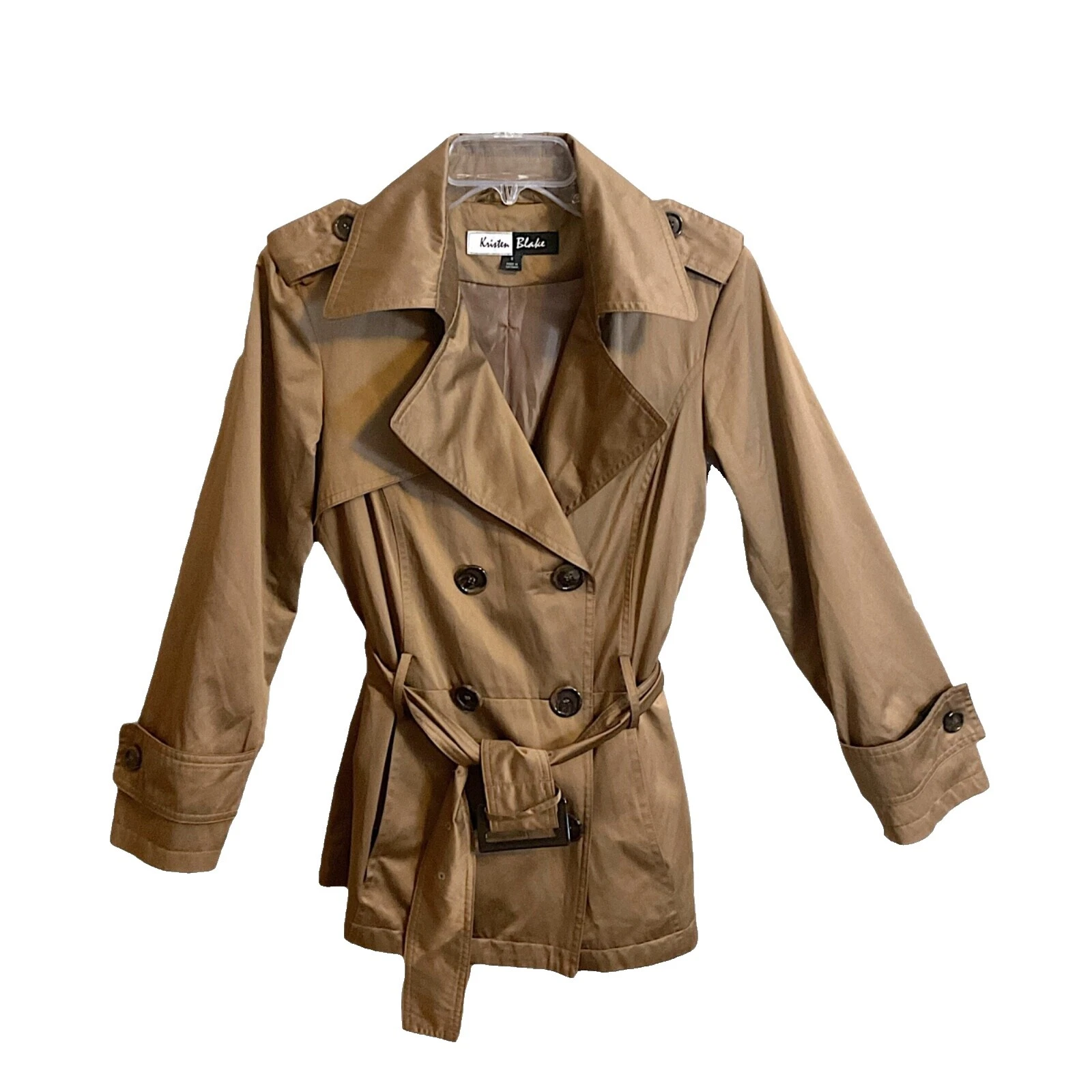Kristen Blake Trench Coat Solid Coats, Jackets & Vests for Women