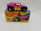 Lesney Matchbox Beach Buggy No 30 H Superfast Box Pink Yellow England