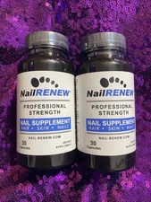 2-Pack NailRENEW Professional Strength Nail Supplement Hair Skin Nails 30 Caps