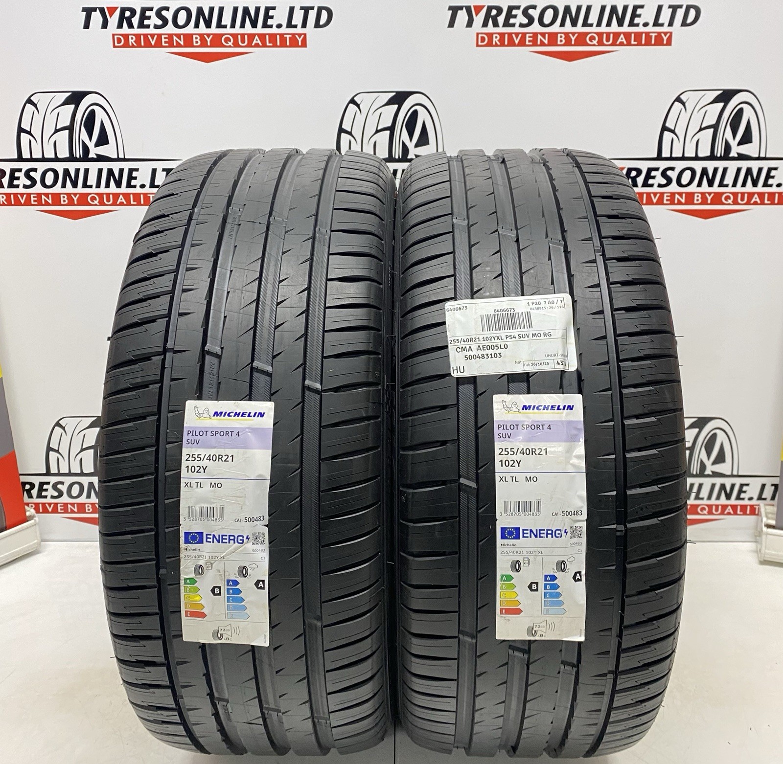 2 X 255 40 21 MICHELIN PS4 MO SUV 102Y XL TL 255/40ZR21 BRAND NEW TYRES 2554021