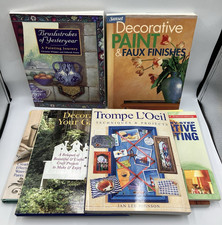 Lot of 7 Decorative Painting Home Garden Instruction Hardcovers and Paperbacks