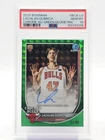 LACHLAN OLBRICH 2025-26 BOWMAN CHROME GREEN GEO ROOKIE AUTO /99 PSA 10 Q1405