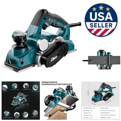 Professional-Grade 6.6 Amp Electric Planer - Effortless Wood Chamfering Tool