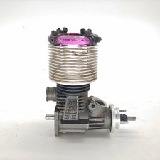 Raro motore vintage HPI Racing .25 3.5 Nitro con testa di raffreddamento Ugpraded GO