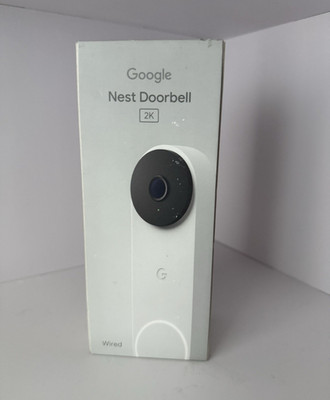 Google Nest Doorbell Wired (3rd Gen) 2K HDR 166° View Wi Fi Snow