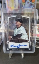 2025 LEAF METAL SPORTS HEROES Reggie Jackson AUTO 4/10 BA-RJ1
