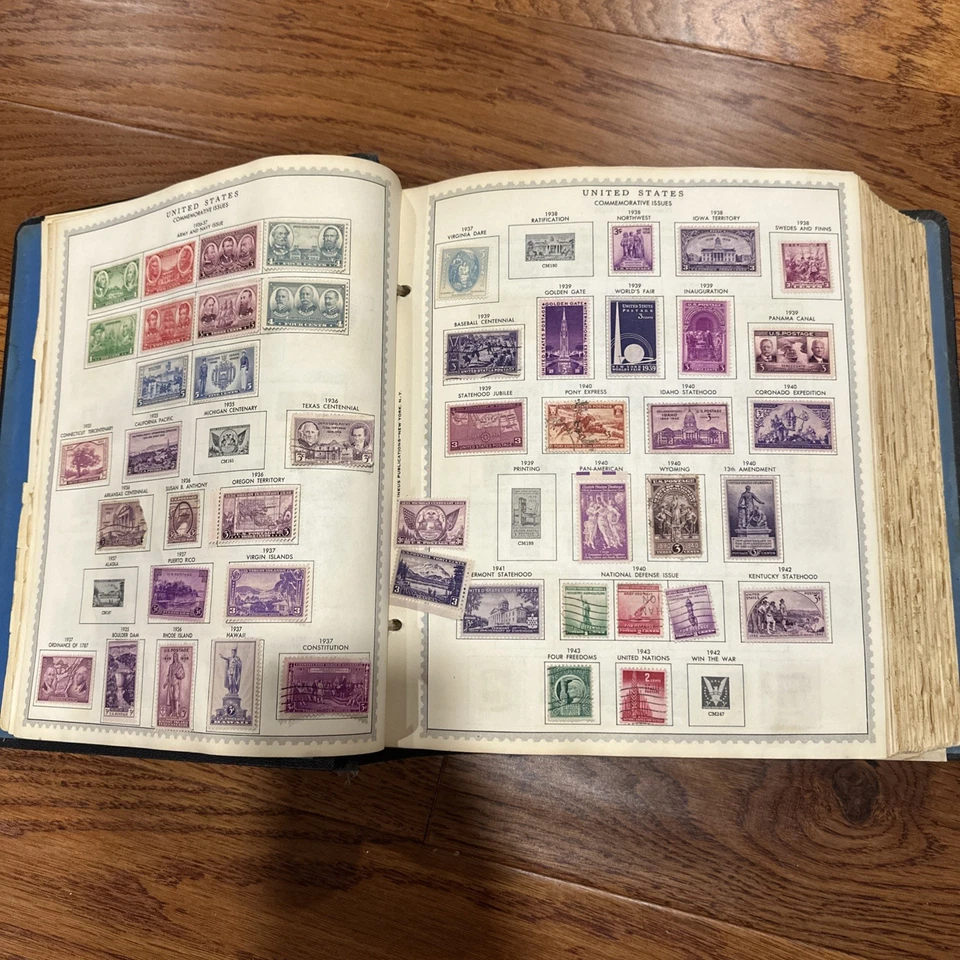 US & WORLDWIDE 1850-1950s COLLECTION OF STAMPS IN MINKUS ALBUM - Image 4 of 4
