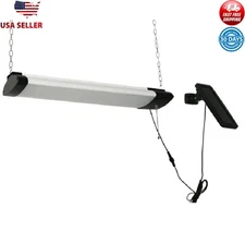 Solar Powered 1000 Lumen LED Shop Light Workspaces Storage Sheds Gazebos 5000 K