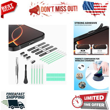 USB C Charging Port Dust Cover, Type C Cleaning Kit, iPhone Compatible Phone Acc