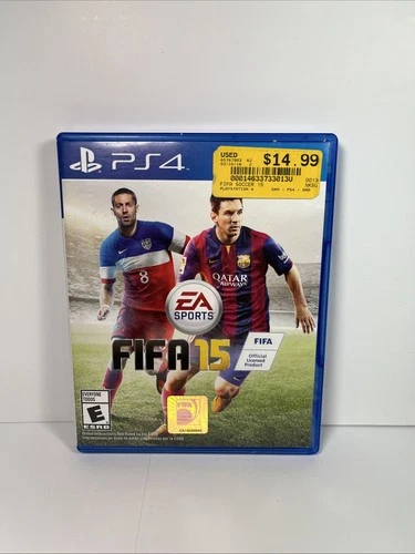 FIFA 15 (Sony PlayStation 4, PS4, 2014) Lionel Messi Clint Dempsey TESTED CIB