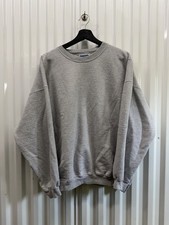 Size XL - 90s Hanes ComfortBlend Sweatshirt Gray Crewneck Basic Blank USA Style