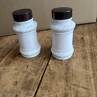 VINTAGE, MILK GLASS Salt & Pepper Shakers 3.75 Inches High
