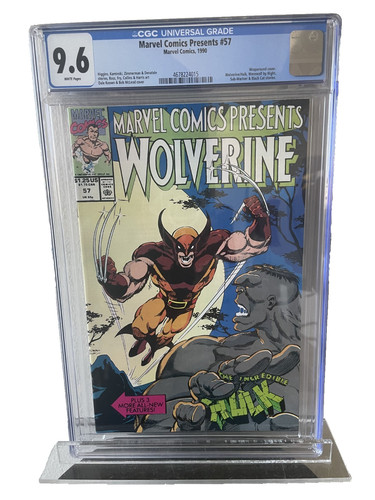 Marvel Comics Presents 57 CGC 9.6 White Pages 1990 Wolverine Hulk Keown Art