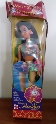 #ad Disney Aladdin Water Surprise Jasmine Doll 1994 NOS Damage To Box $18.20