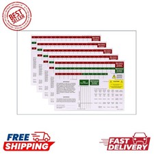 5-Pack Multicolor Consumer Unit Labels - Essential for Safety & Organization