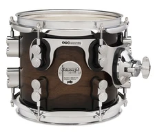 PDP Concept Series Maple Exotic Tom, 7x8, Walnut to Charcoal Burst