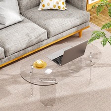 Premium Acrylic Coffee Table Clear Lucite Coffee Table Sofa Tea Desk Home Decor