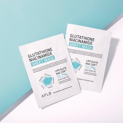 APLB - Glutathion Niacinamid Blattmaske 5 Stück