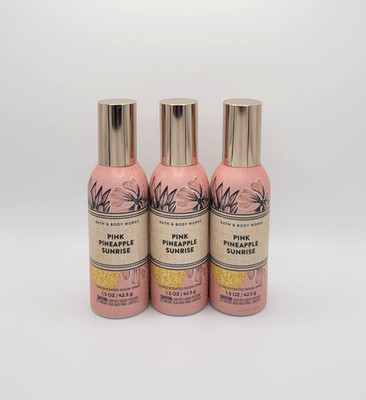 Bath & Body Works Pink Pineapple Sunrise Concentrated Room Spray 1.5 oz Set of 3