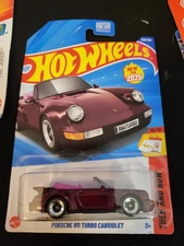 2025 Hot Wheels #239 Then And Now 10/10 PORSCHE 911 TURBO CABRIOLET New Model