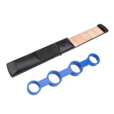 6 Bundst&auml;bchen Tasche Akustikgitarre Blau Trainer Fingertrainer