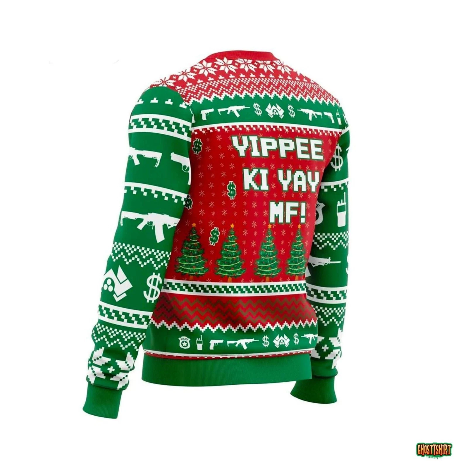 Die Hard Hans Gruber Cheap Ugly Christmas Sweater