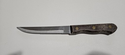 Tramontina Steak Knife 4 1/2'' Inox Stainless Blade Wood Handle Brazil