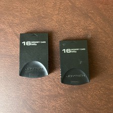 Lot Of 2 16MB Memory Card For GameCube Wii Expansion Black Model JS-811B