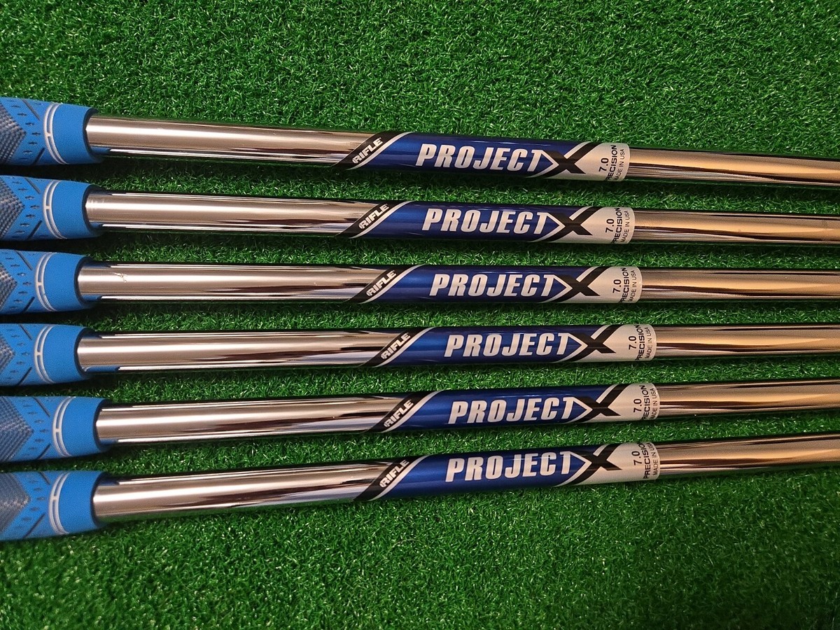 Project X RIFLE 7.0 Steel Shaft Set 355 TAPER TIP 6 SHAFTS Midsize 