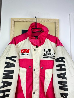 YAMAHA TEAM YAMAHA ジャケット 赤/白 Vintage Yamaha Racing Sports
