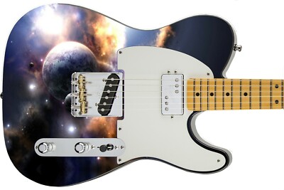 Sticka Steves Guitar Skin Bass Body Reface Faerie Space Dust Galaxy  GS 315