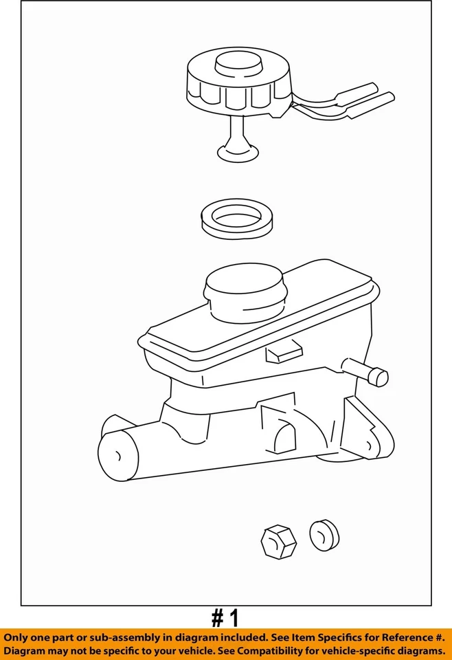 Used Brake Master Cylinder fits: 2002 Acura Rl  Grade C - Image 4 of 4