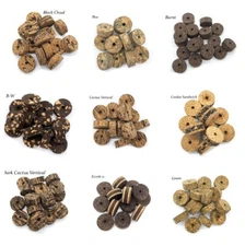 Cork Rings Highest Quality 50 Pack  1.5" x .5" with 1/4" Bore