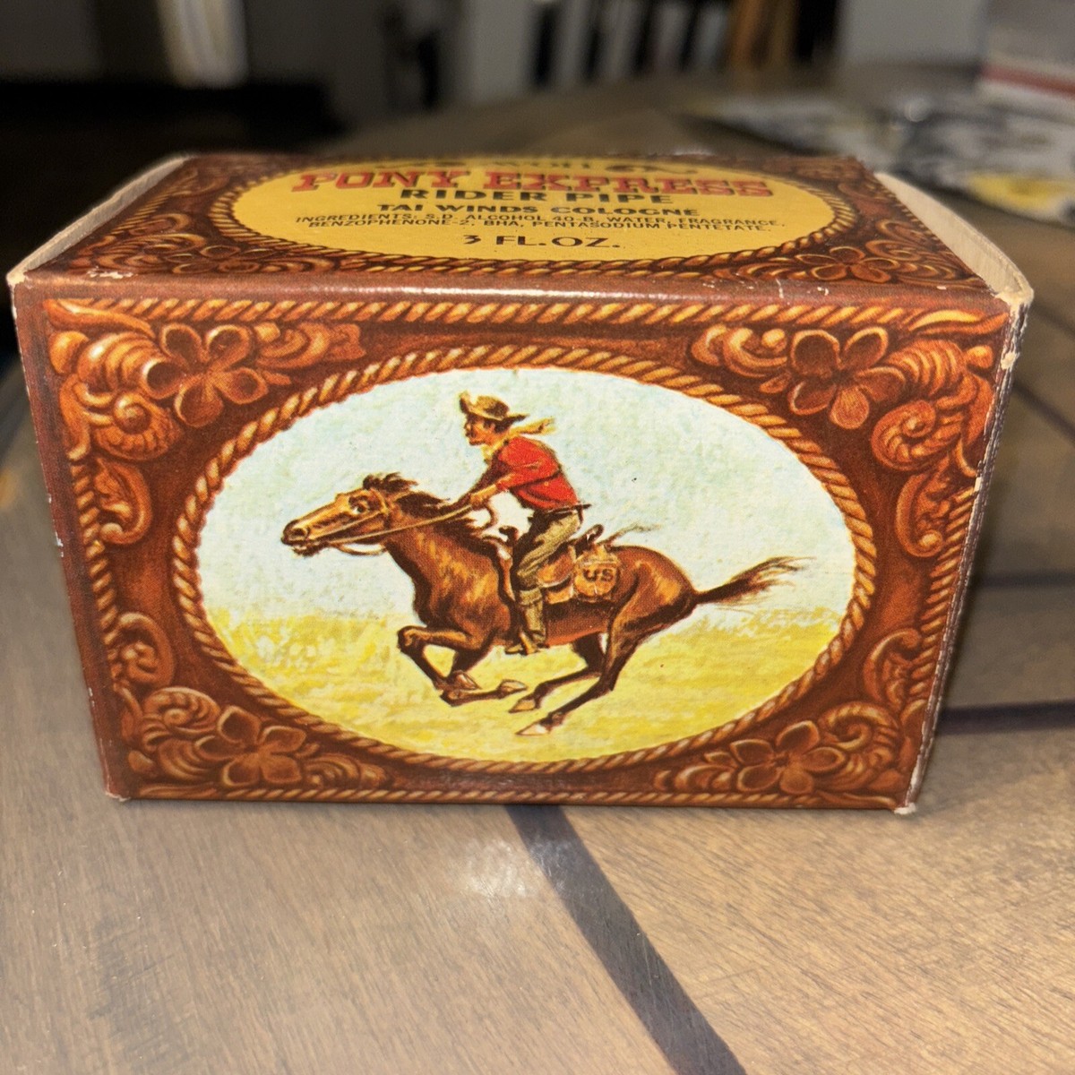 Vintage AVON Pony Express Rider Pipe Wild Country Cologne 3 fl oz