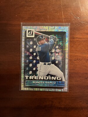 2022 Panini Donruss Baseball WANDER FRANCO Trending Vector Parallel RC #T-7 Rays