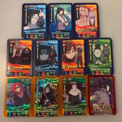 NARUTO CARDGAME 11セットまとめ売り Naruto Emblem Battle Arcade Plates Lot Of 11 With Sasuke Uchiha 5