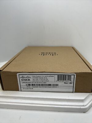 Cisco Systems (Cisco) Headset 522 Binaural Type Noise Reduction Function E NEW