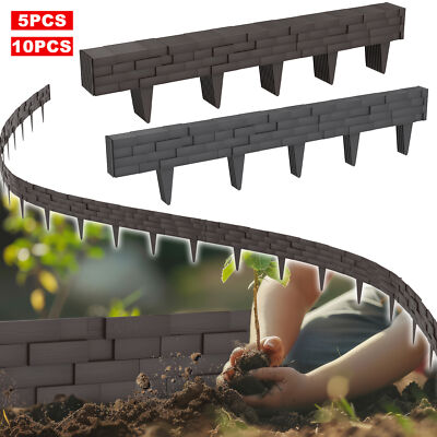 5m - 10m Rasenkante Beeteinfassung Beetumrandung Palisade für Garten Beete DIY