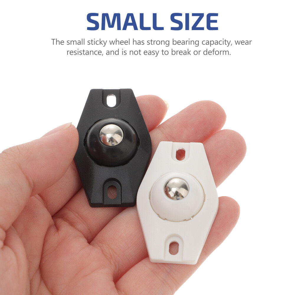 8 Pcs small wheels stick on wheels self adhesive swivel wheels rotation