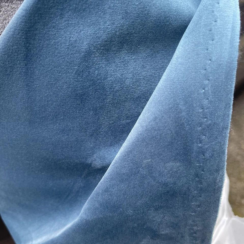 WARWICK PLUSH VELVET In TEAL Cushion/UPHOLSTERY FABRIC,sold Here In 10m Lengths - Image 2 of 3