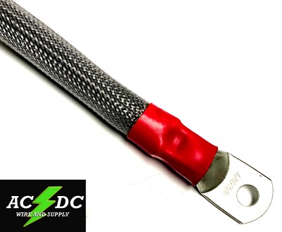 4/0 AWG CLEAR BRAIDED Copper Battery Cable Power Wire Car, Inverter, RV 