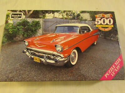 *LOOK* Hervorragendes & komplettes Chevrolet Bel Air - 500-teiliges ''Rosenkunst''-Puzzle