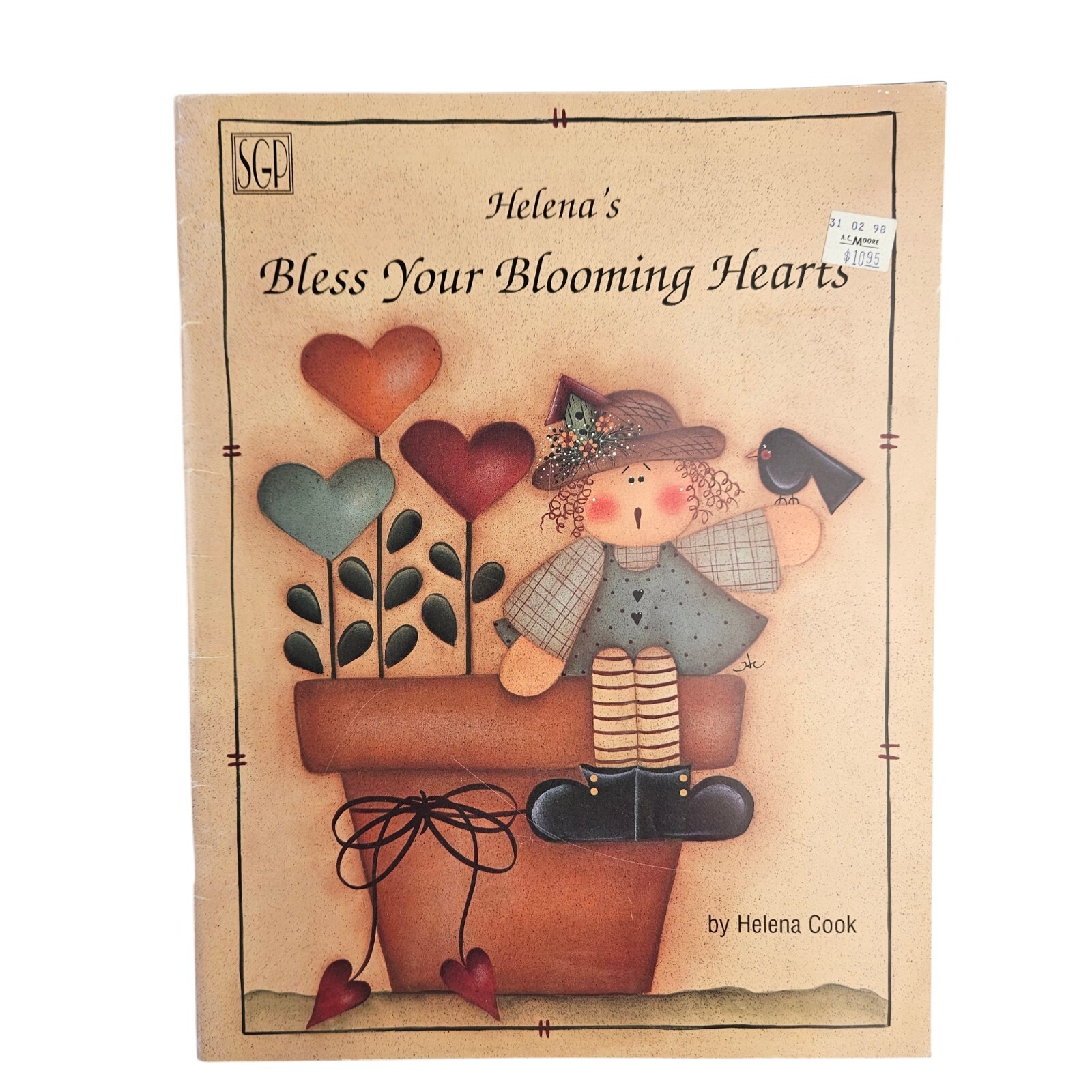 9 Vintage Tole Painting & Craft Books Folk Art Holiday Country Patterns 90s