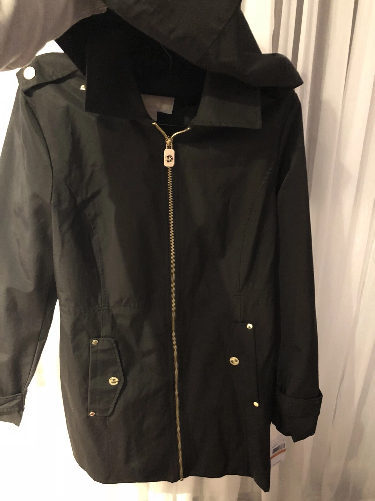 Michael Kors Autunno Inverno Donna Impermeabile Cappuccio Leggero Trench Impermeabile Impermeabile Impermeabile S