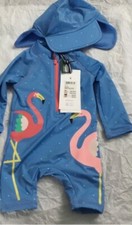 Joules Baby Sun 2 Piece Swim Set  - Flamingo Blue Size 3M-6M BNWT Rrp £26.95