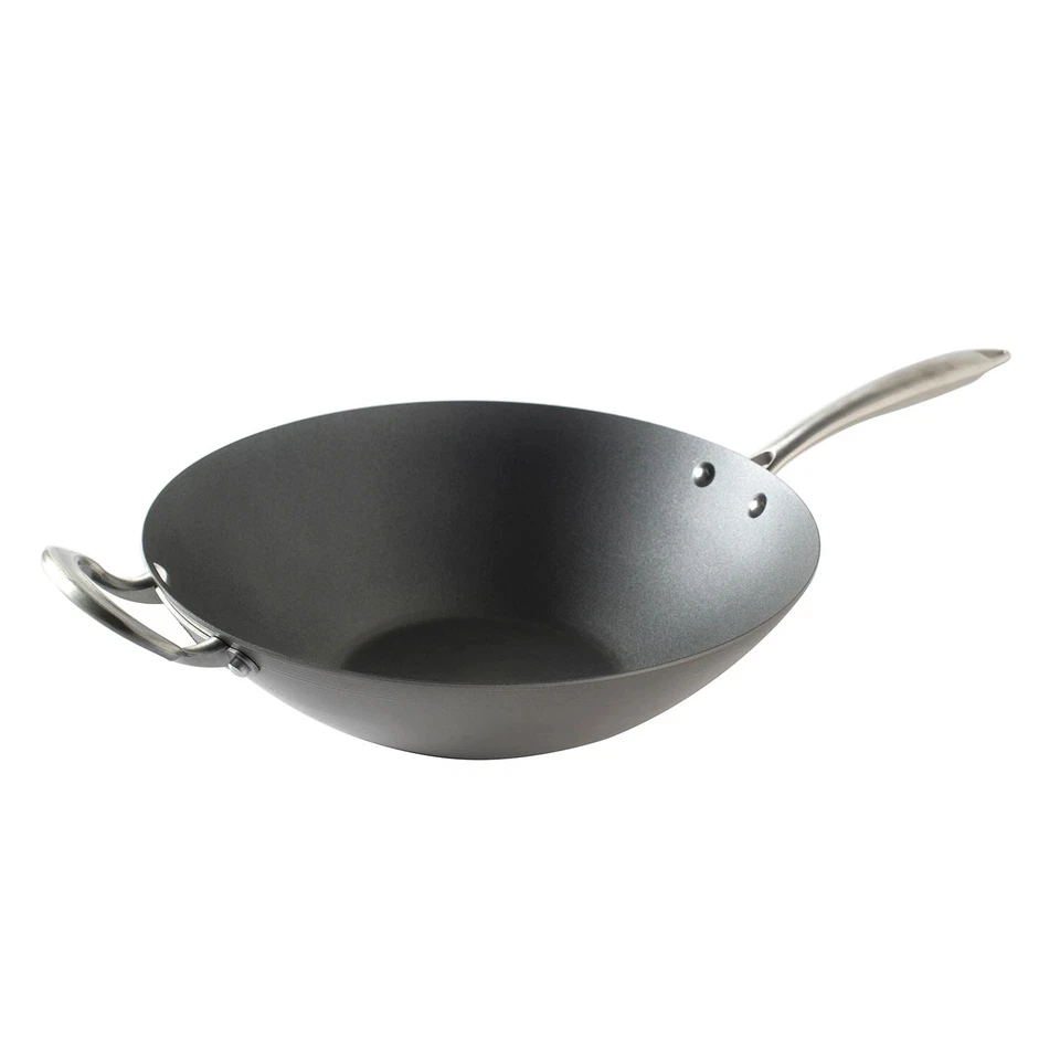 Nordic Ware 14" cerâmica antiaderente fiado Wok - Imagem 3 de 4