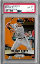 2015 Panini Prizm Mookie Betts Orange Prizm PSA 10 /50