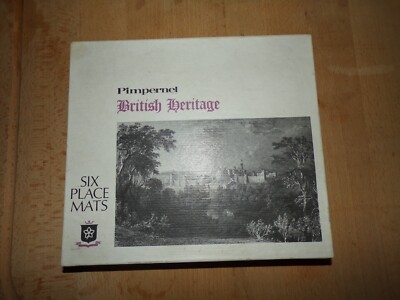 6 Tischsets PIMPERNEL aus Kork British heritage