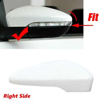 White Right Side For 12-16 VW CC VW EOS Scirocco Mirror Cap Cover Replacement