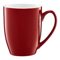 Kaffeebecher Becher Kaffeetasse 370 Ml Klassisch Henkel Rot Weiß SpüLmaschine